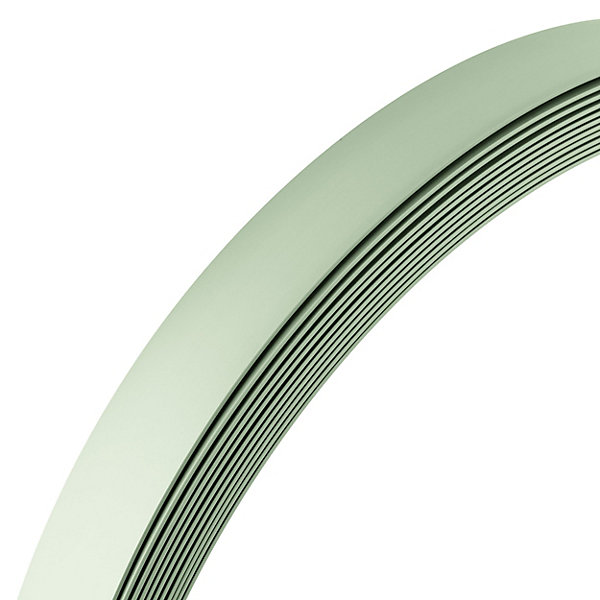Bande plate en PVC 30 mm, lame décorative, bande de finition en PVC auto,adhésive, vert clair, 10 m