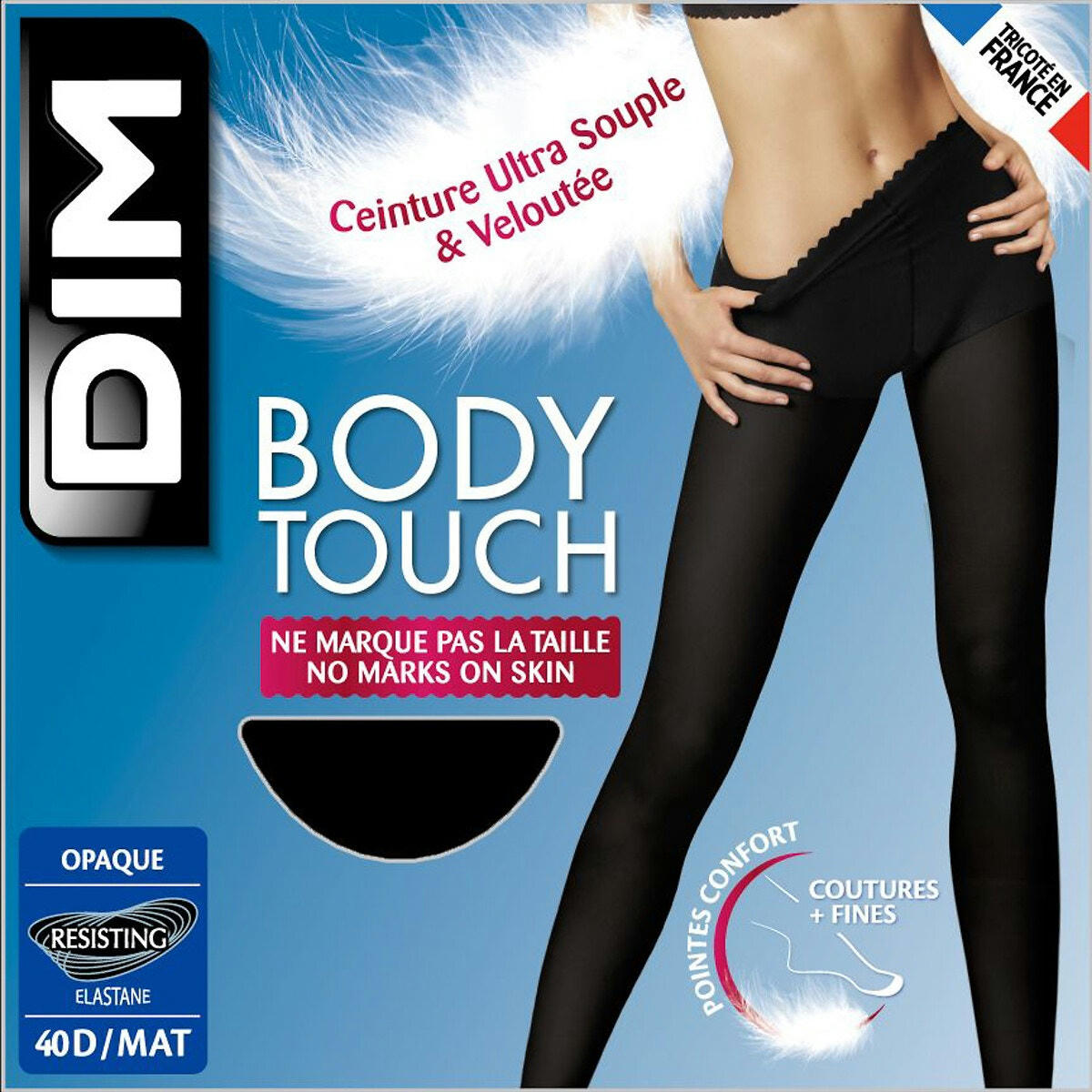 Collants body touch opaque 40 deniers