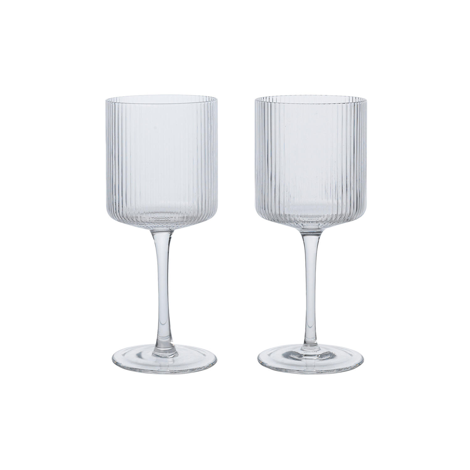 Ripple Hvidvinsglas, clear