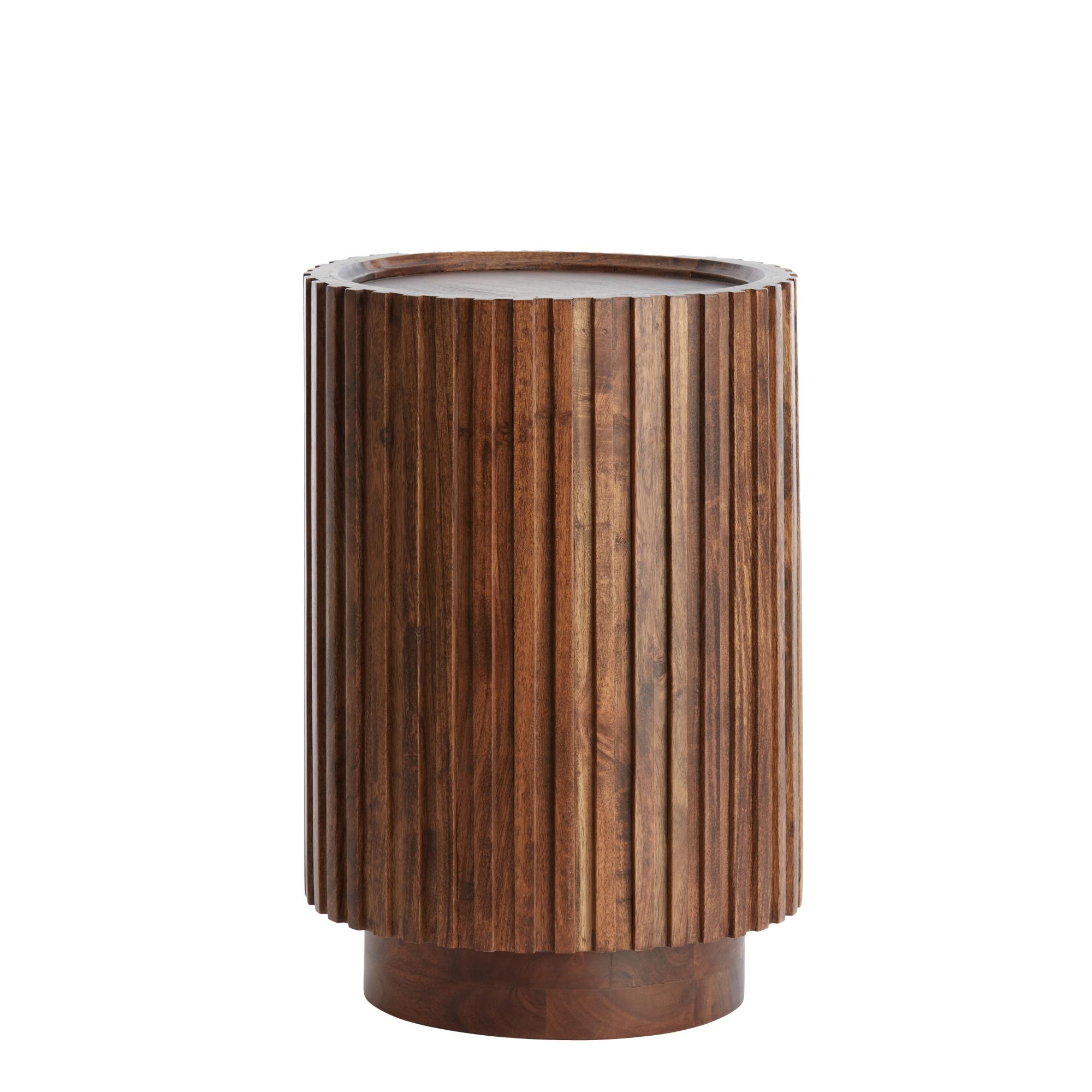 Light & Living bijzettafel Kiyose - bruin - Ø33cm