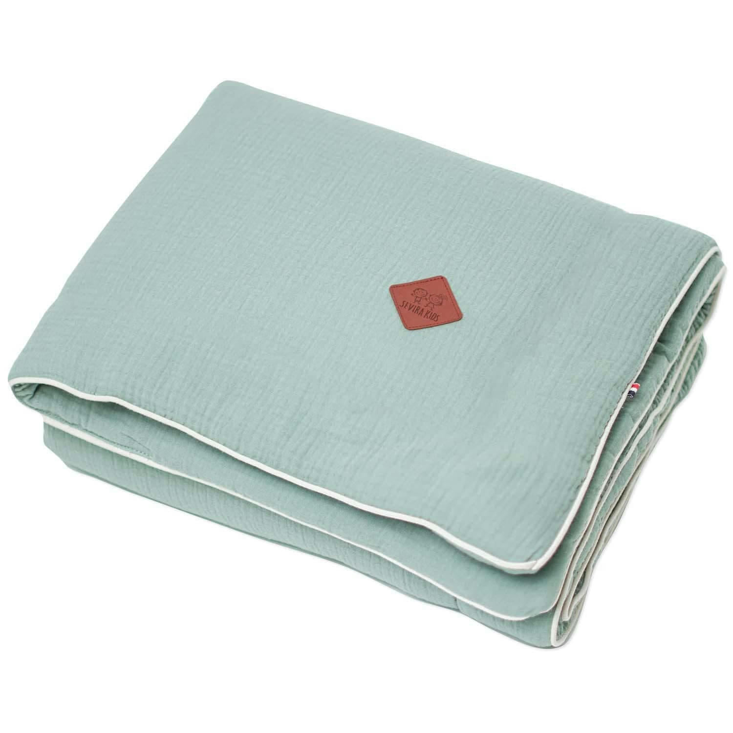 JEANNE - Ma première couverture en gaze de coton  100 x 70 cm