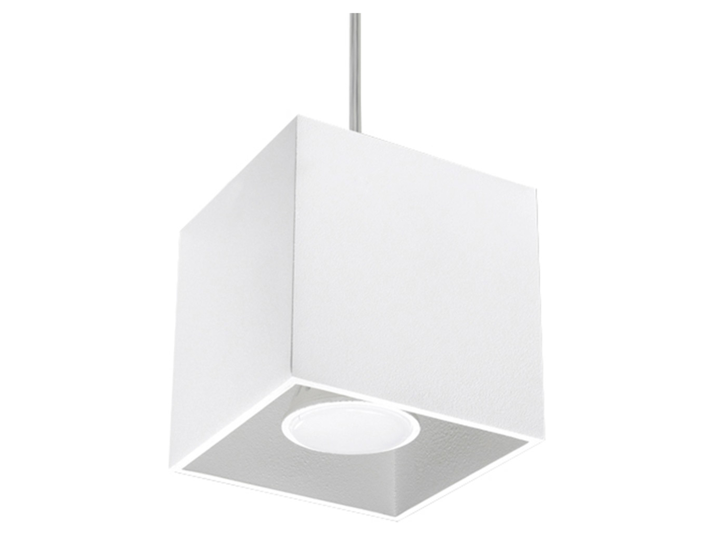 Lampa wisząca Quad aluminiowa biała