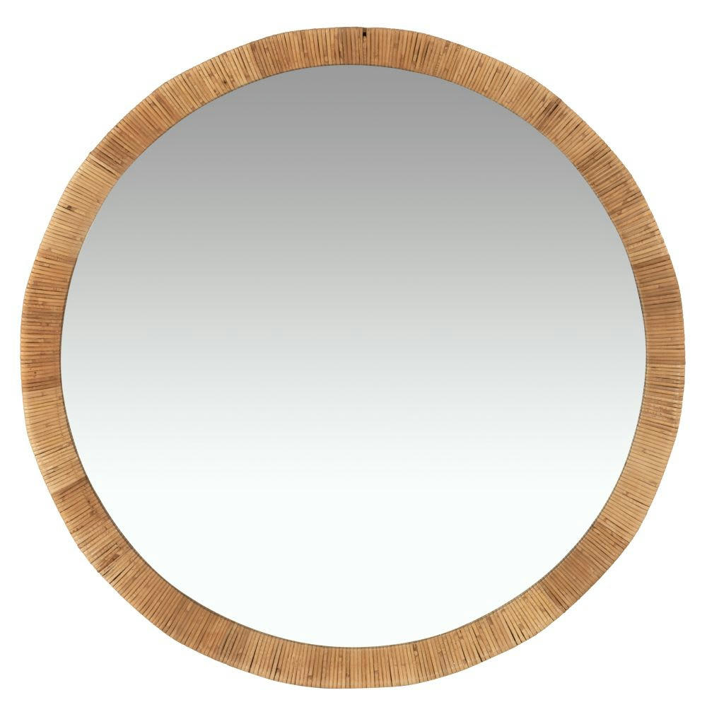 ROSARIO - Miroir rond en bois de sapin D91