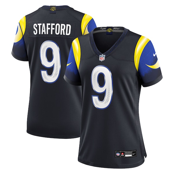 Matthew Stafford Los Angeles Rams Nike Women's 2025 Rivalries Collection Game Jersey - Midnight Blue