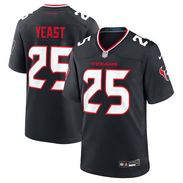 Russ Yeast Houston Texans Nike Team Game Jersey -  Navy