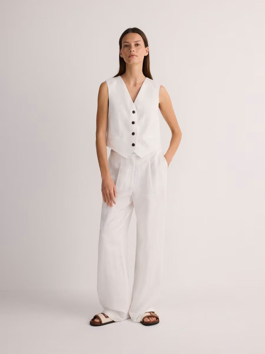 Linen Rich Suit Vest