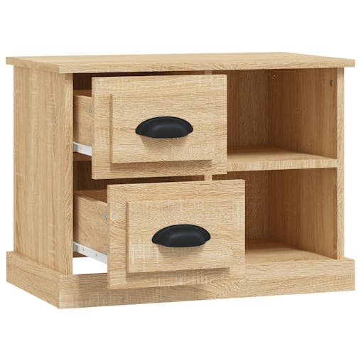 NNEVL Bedside Cabinet Sonoma Oak 60x35.5x45 cm
