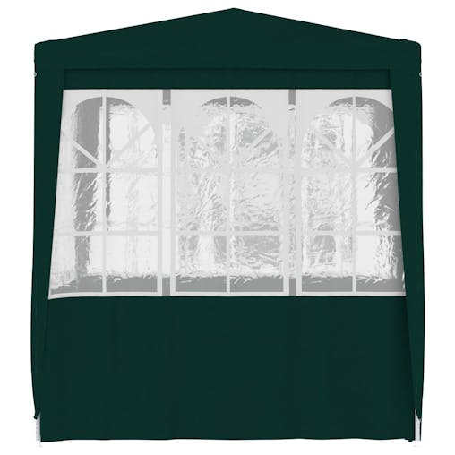 NNEVL Professional Party Tent with Side Walls 2x2 m Green 90 g/m&sup2;
