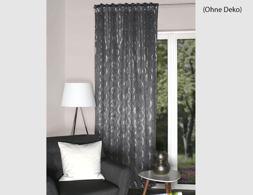 Schlaufenschal Valentina Grau Silber