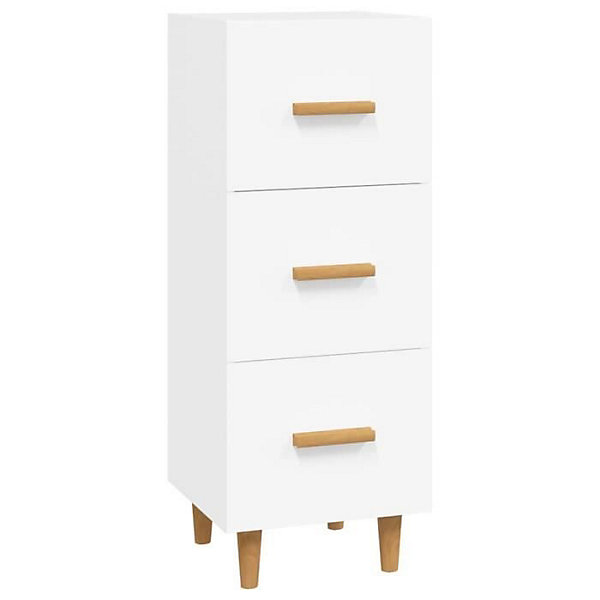 812339 vidaXL Buffet Blanc 34,5x34x90 cm Bois d'ingénierie