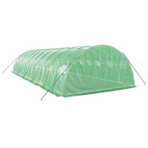 NNEVL Greenhouse with Steel Frame Green 40 m&sup2; 10x4x2 m