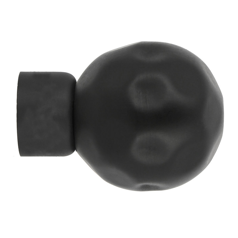 Embout de fermeture pour tringle en métal Boule noir mat Ø 28 mm MOBOIS