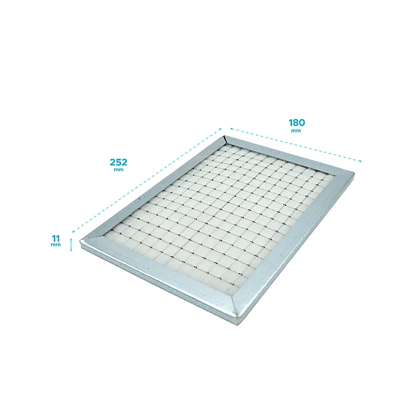 Filtre compatible VMC Températion C ALDES Type : - Avec cadre galva,