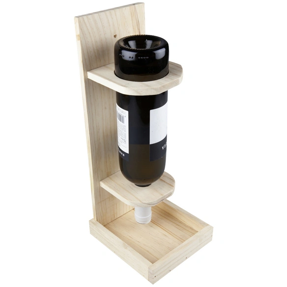 Vogelfuttersilo, Holz, braun