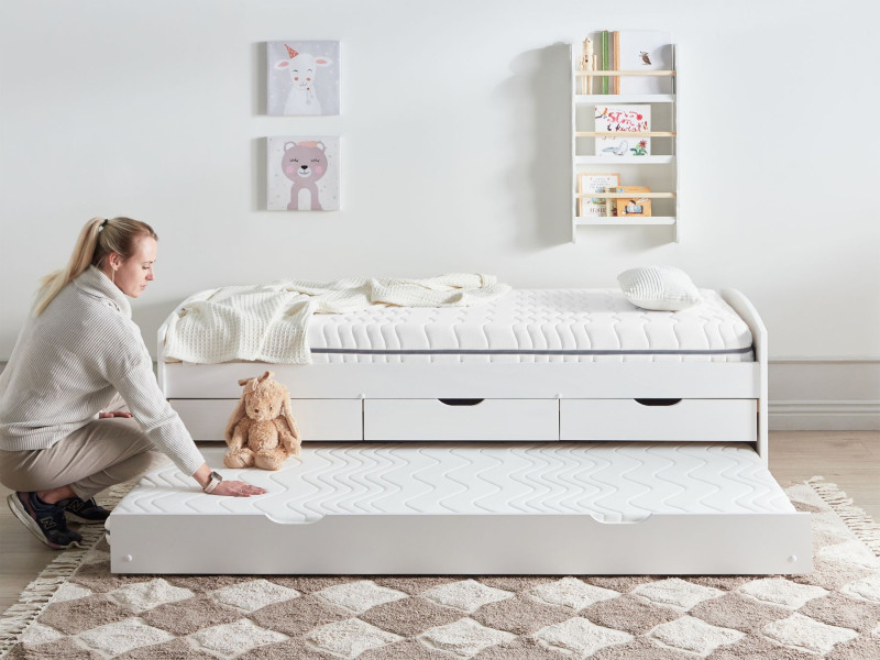 Materac pianka memory 80 x 200 cm średnia twardość