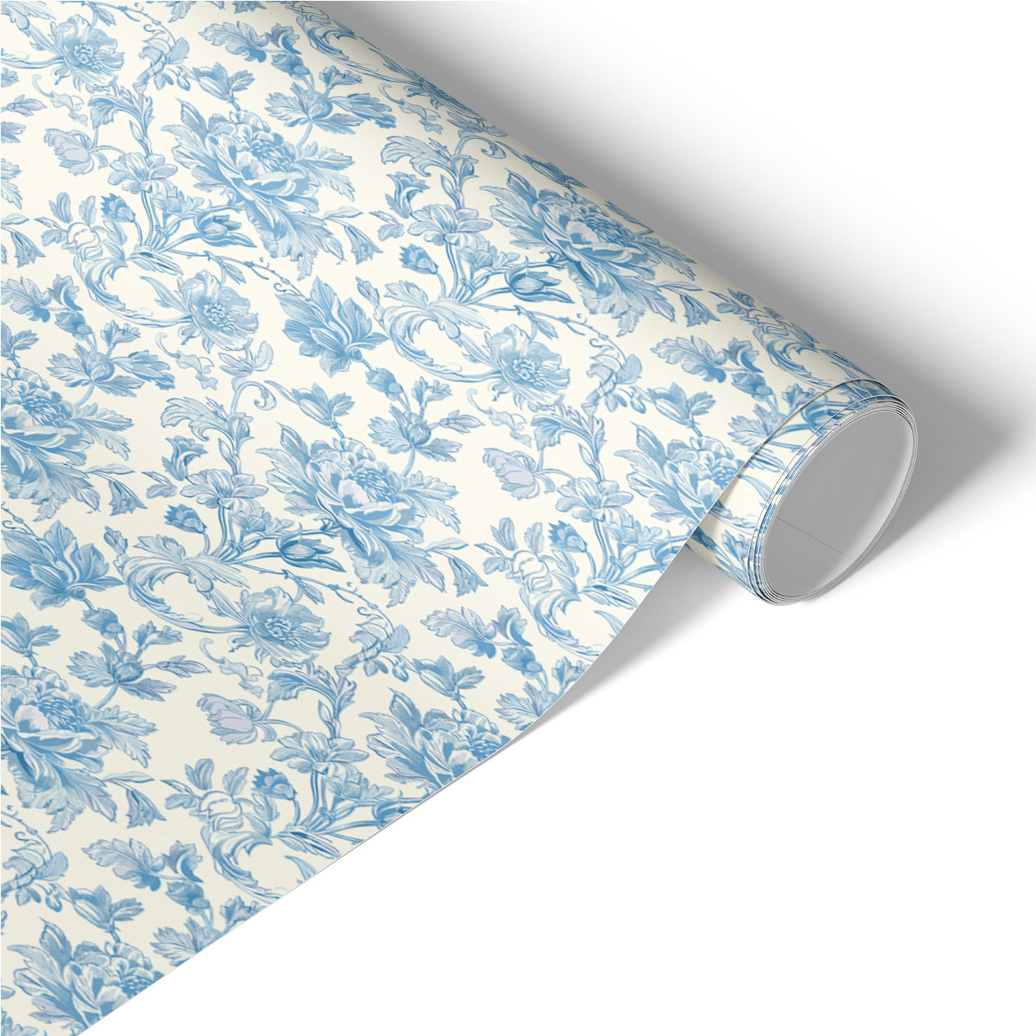 Okleina na meble Kremowe kwiaty 50x100 Folia samoprzylepna Salon