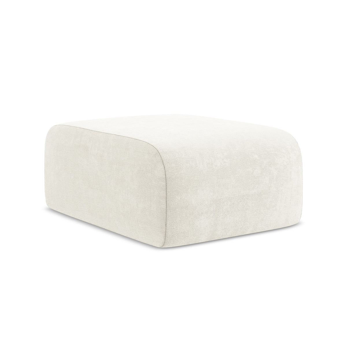 LaMiaSofa Poef Cervo - chenille stof - wit - 72x94x42