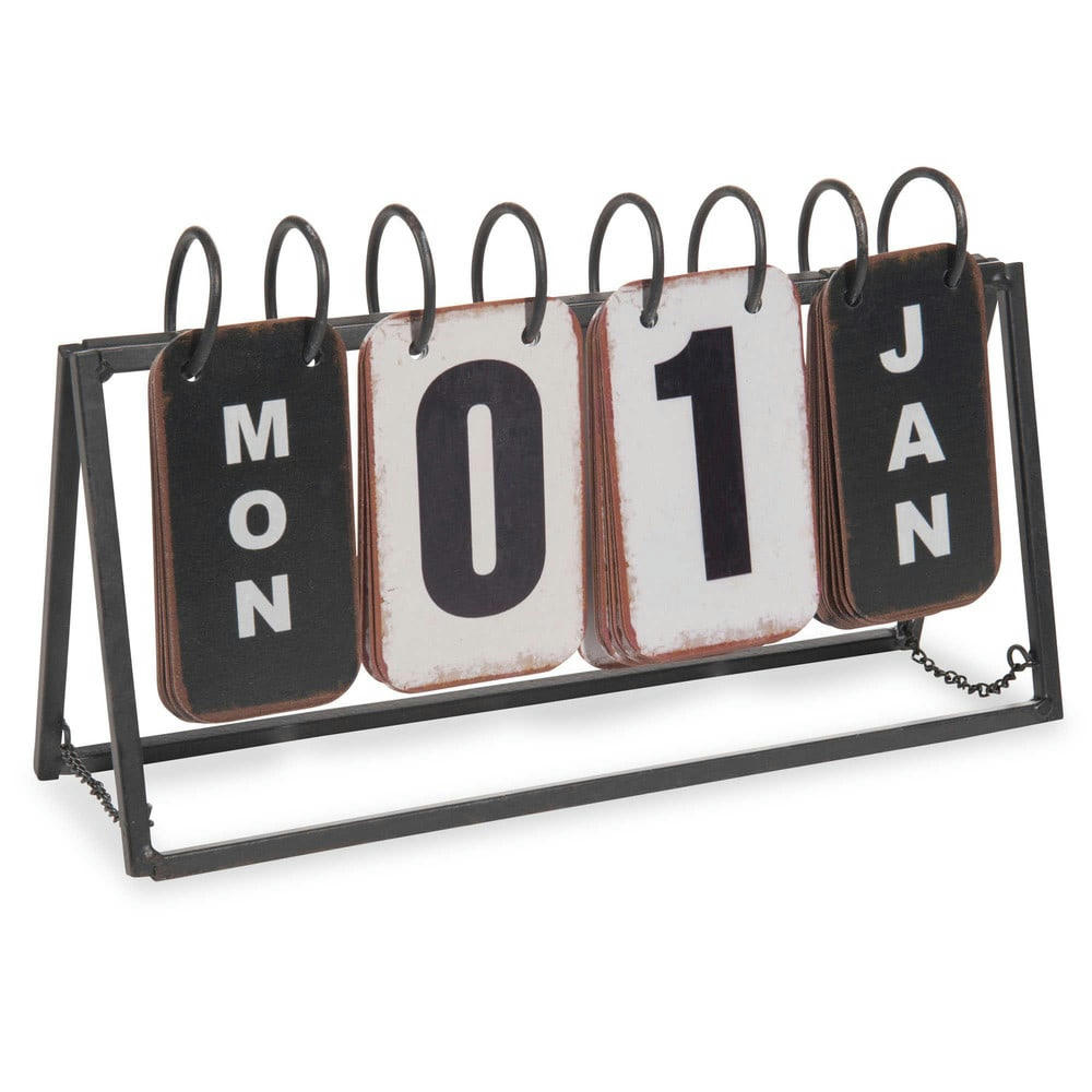 Graphik Tribu - Calendrier perpétuel en métal 16x27