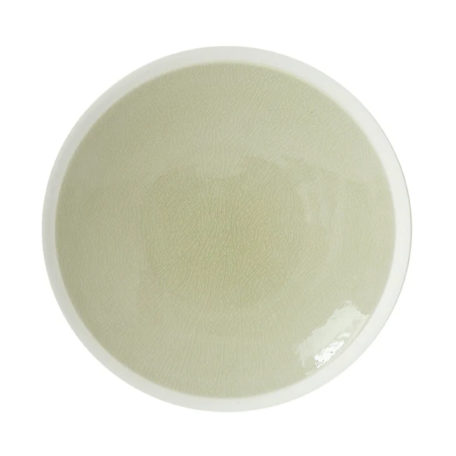assiette plate sauge