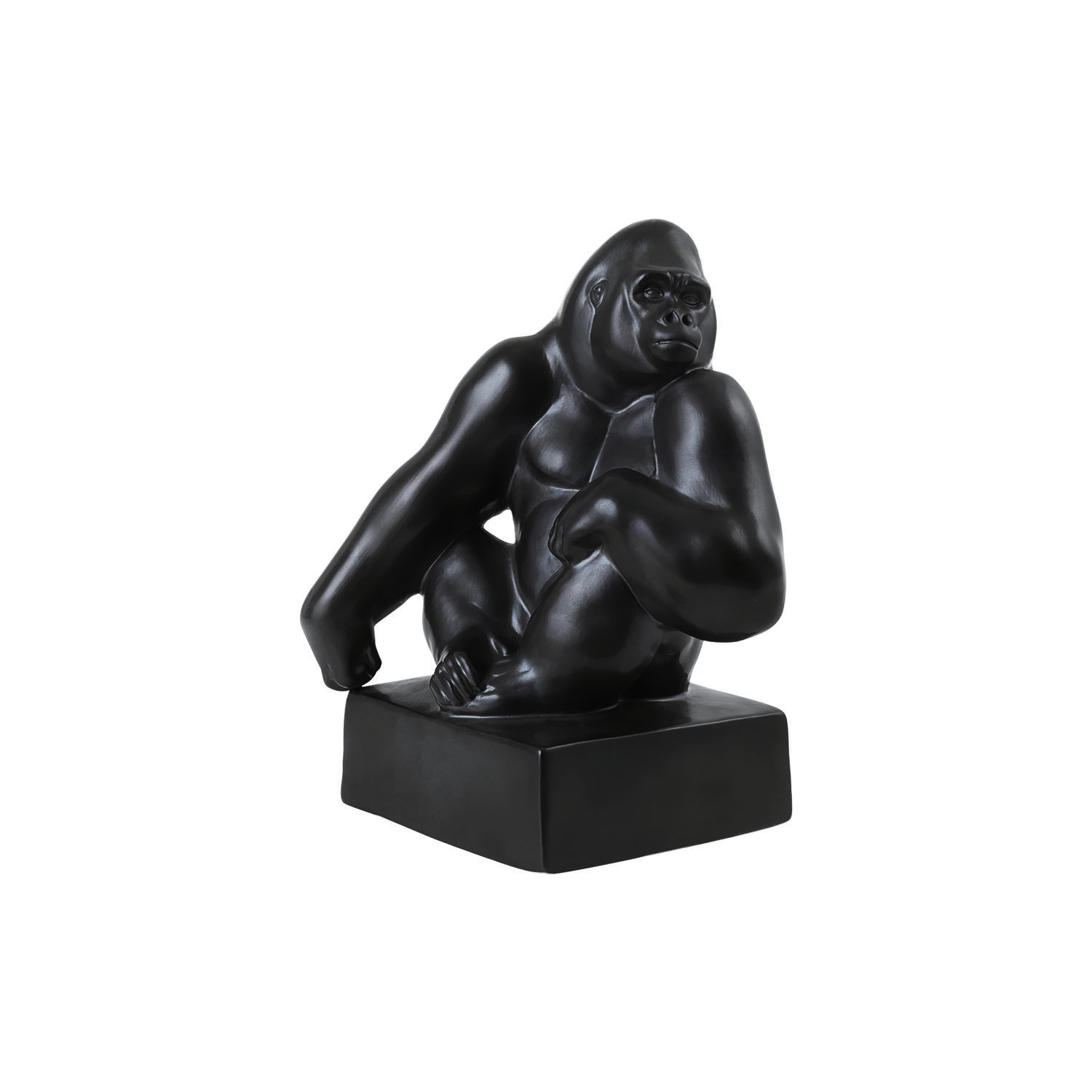 Gorilla figur Hagen hvilende p&aring; skulderen