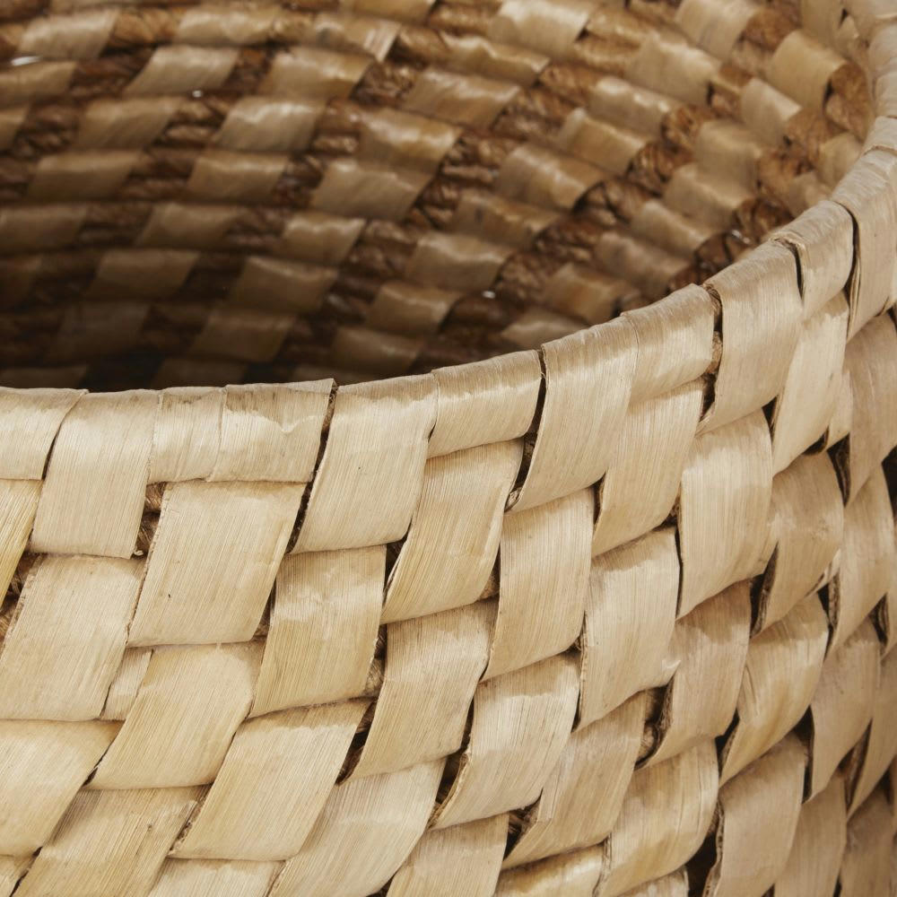 ELIOTT - Paniers en écorce de banane beige (x2)