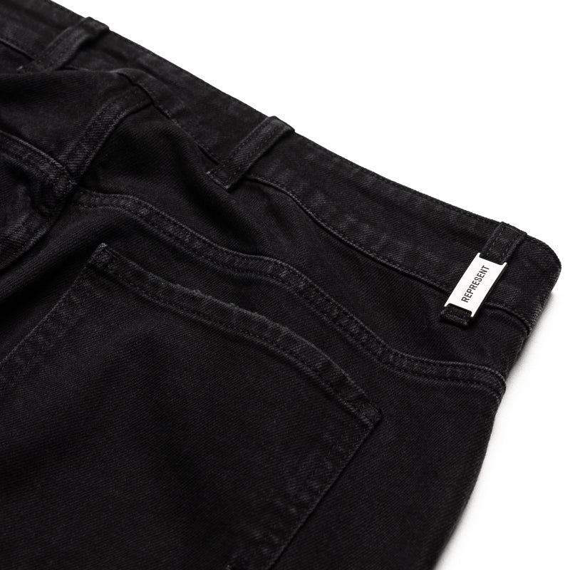 Represent R2 Straight Leg Denim Pants - Black