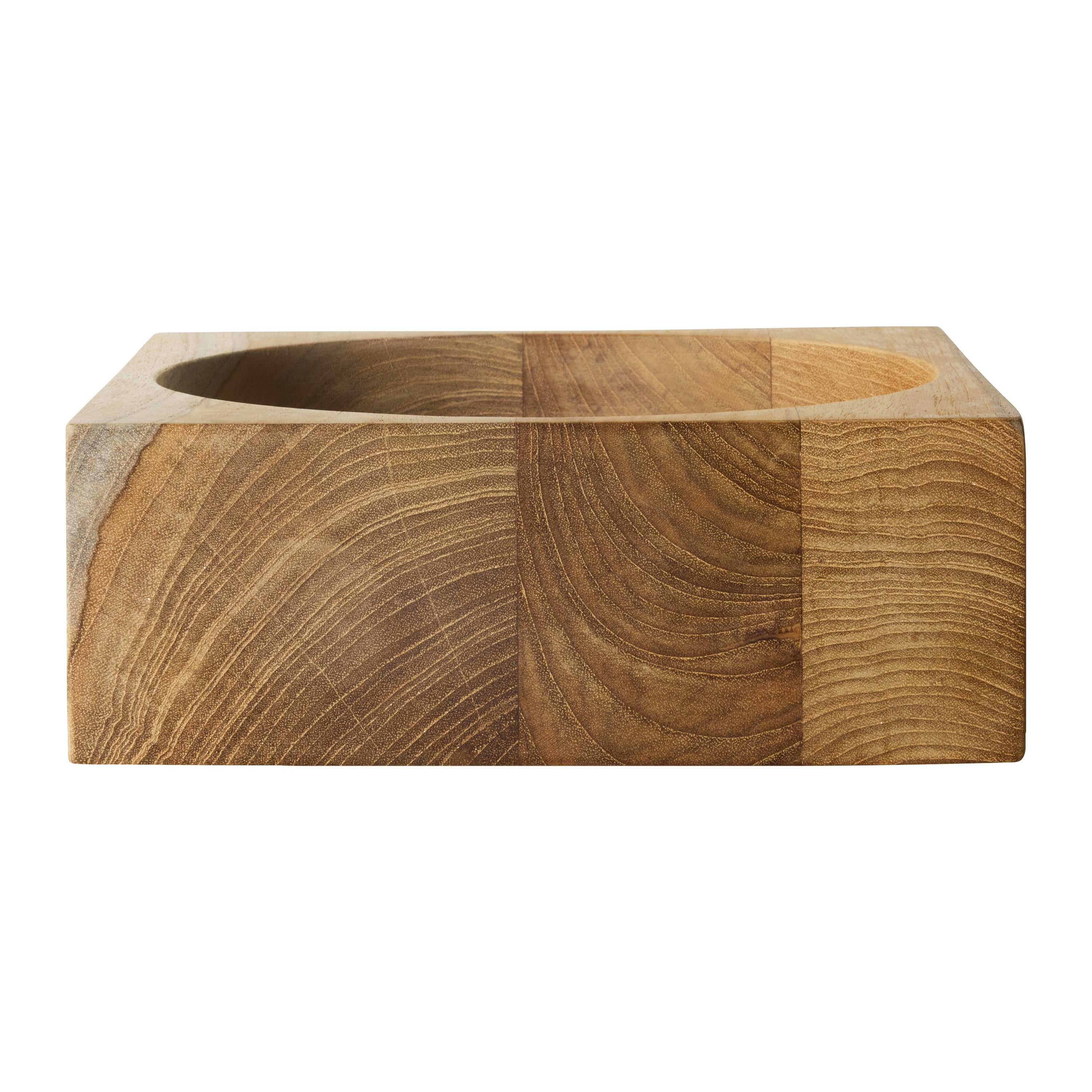 HKliving Teak Cube Schaal - Medium