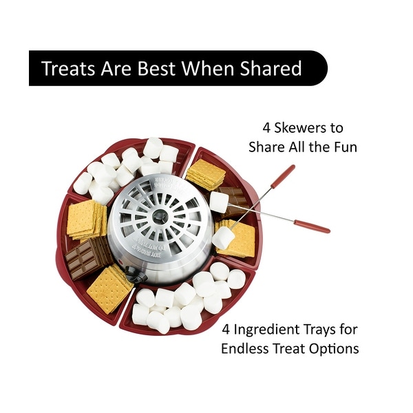 Brentwood TS-603 Indoor Electric Stainless Steel S'mores Maker