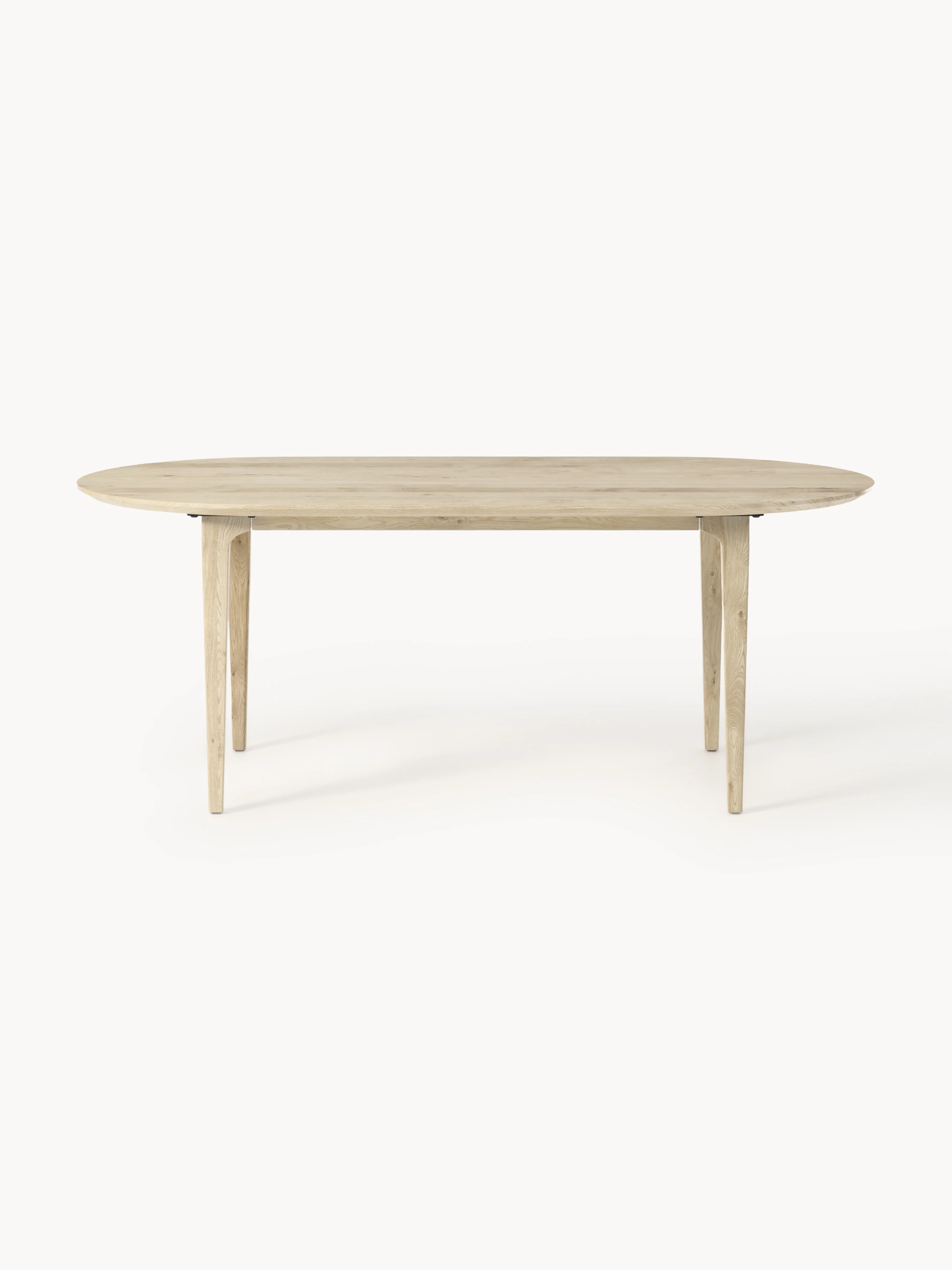 Ovaler Esstisch Archie aus Eichenholz, 200 x 100 cm