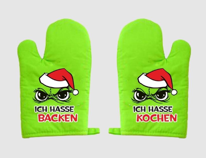 Topfhandschuh Festtagsmuffel Grün