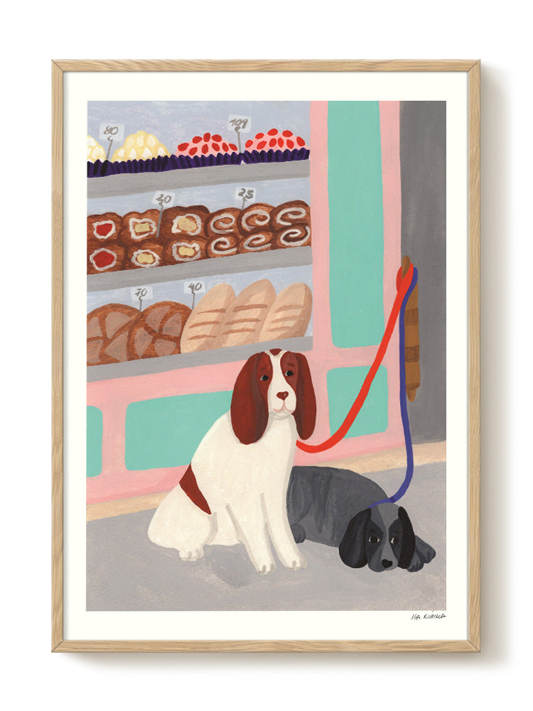Iga Kosicka - Waiting Dogs - PSTR studio Kunst Poster