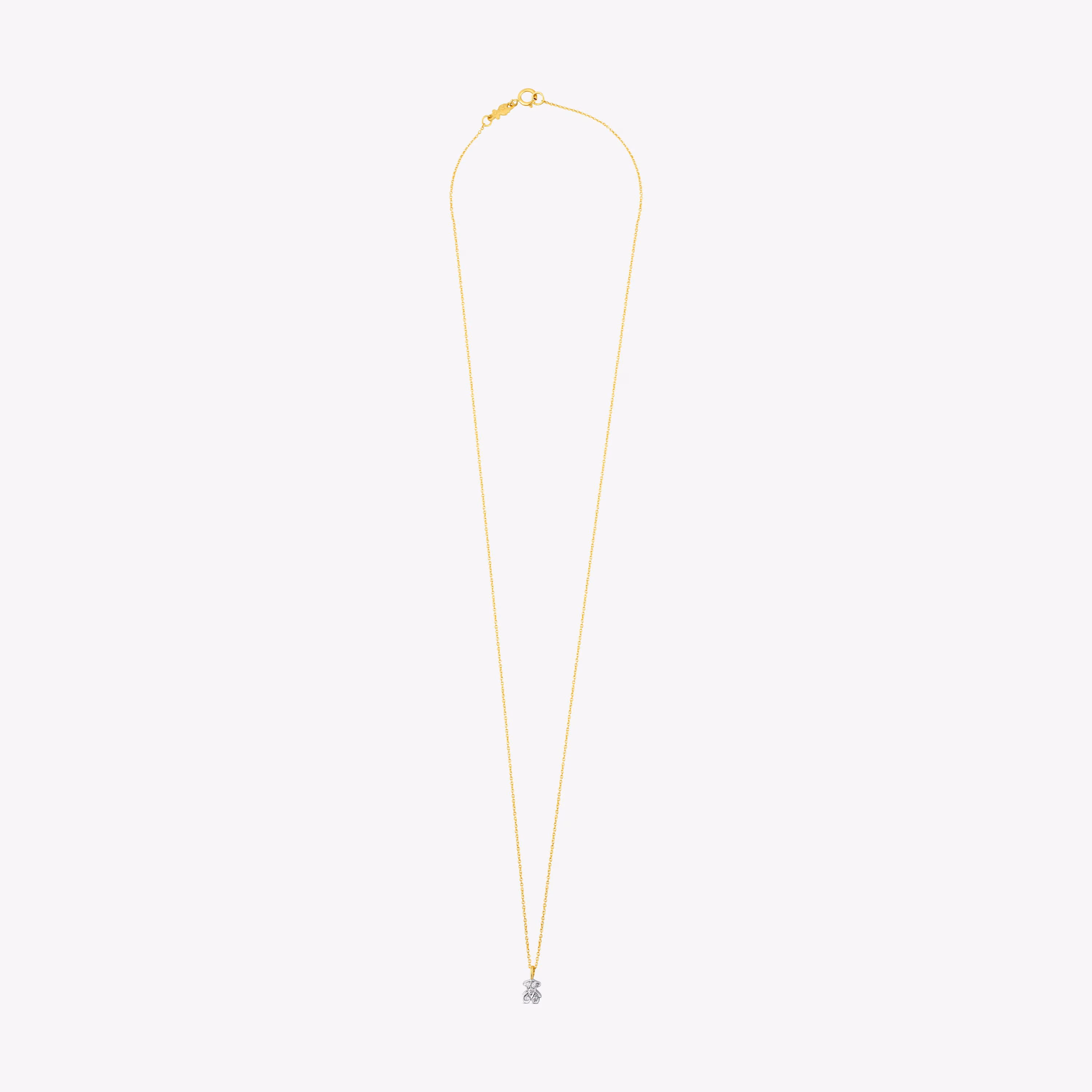 Collar  de oro blanco y diamantes Puppies