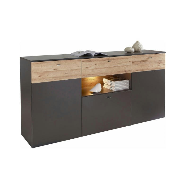 MARBELLA - Buffet 3 portes 3 tiroirs 195 cm