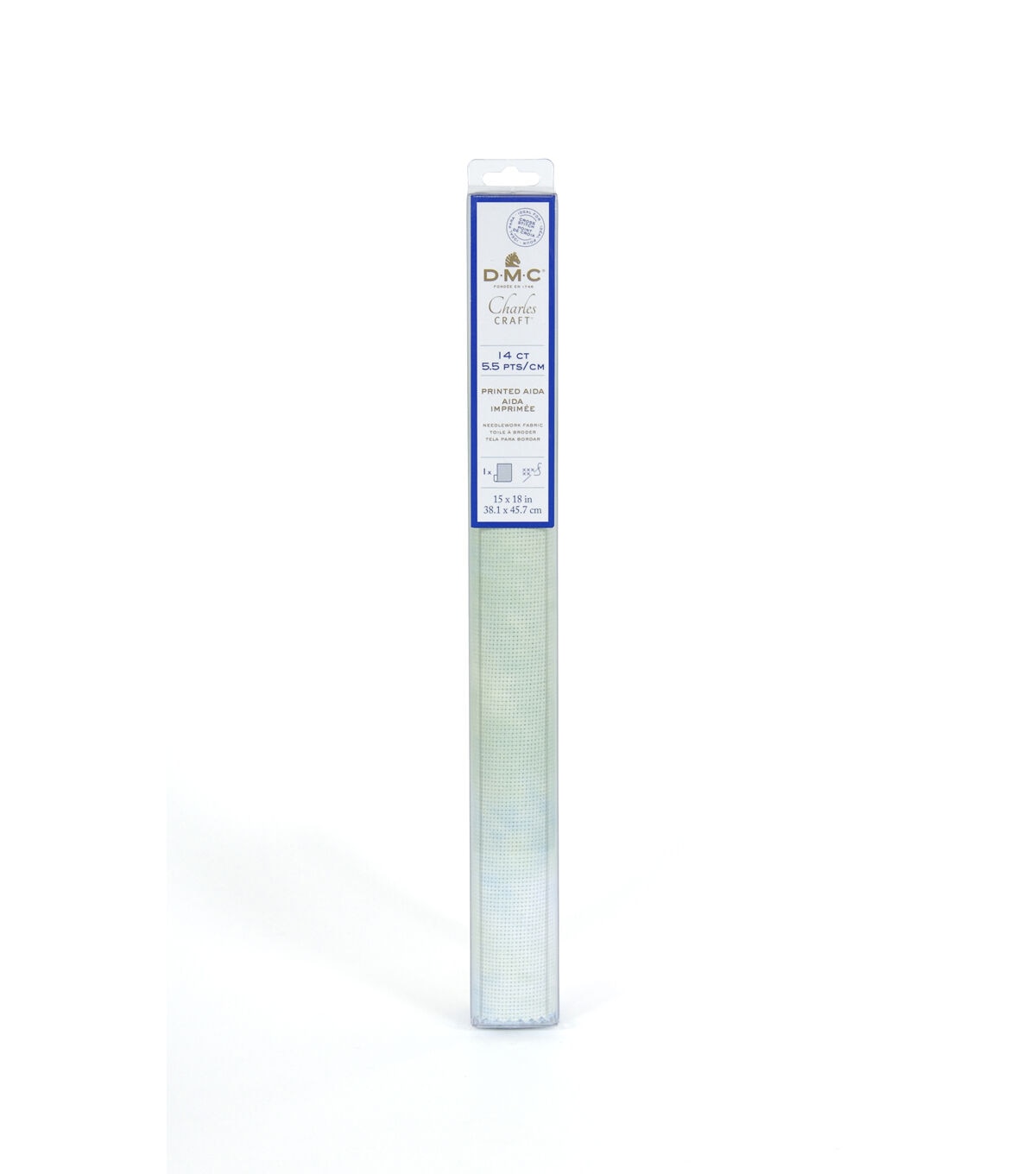 DMC 15 x 18 Morning Dew Aida 14 Count Cross Stitch Fabric