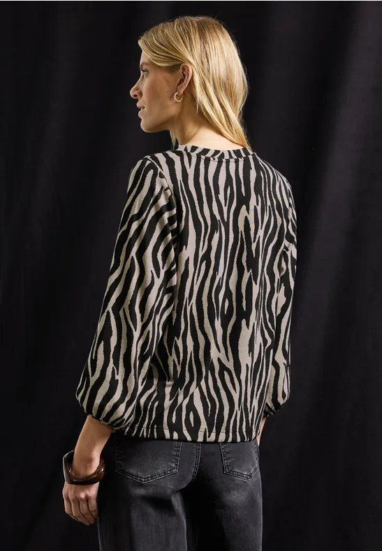 Zebra Jacquard Shirt