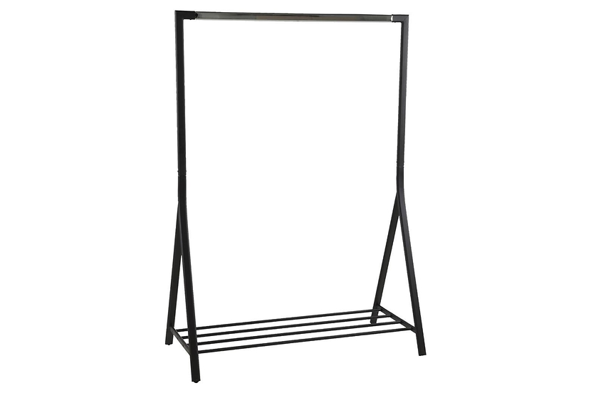 Wieszak na ubrania metalowy Brent Czarny 165 cm czarny