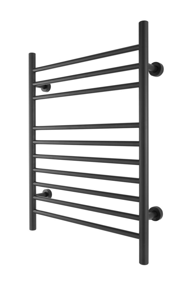 WarmlyYours Infinity Electric Towel Warmer, Black, 10-Bars