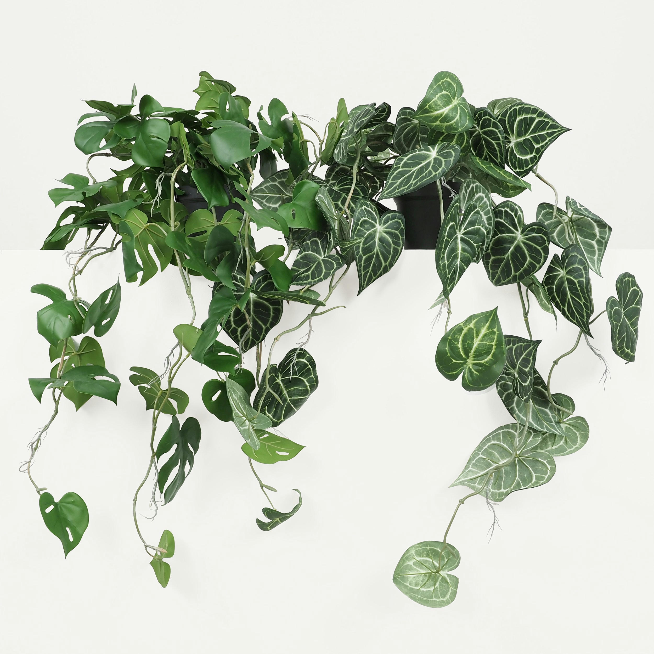 - Plante verte artificielle tombante 85cm lot de 2