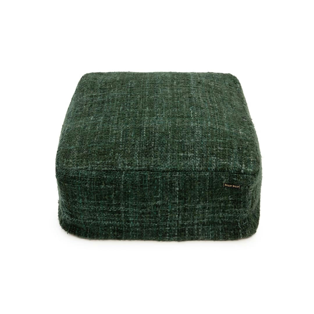 OH MY GEE - Pouf en coton vert