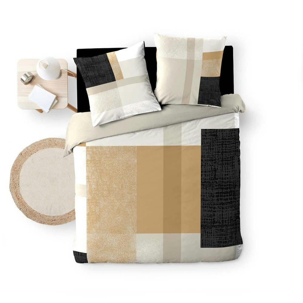 - Parure de couette 100% coton imprimée 260x240 2 taies