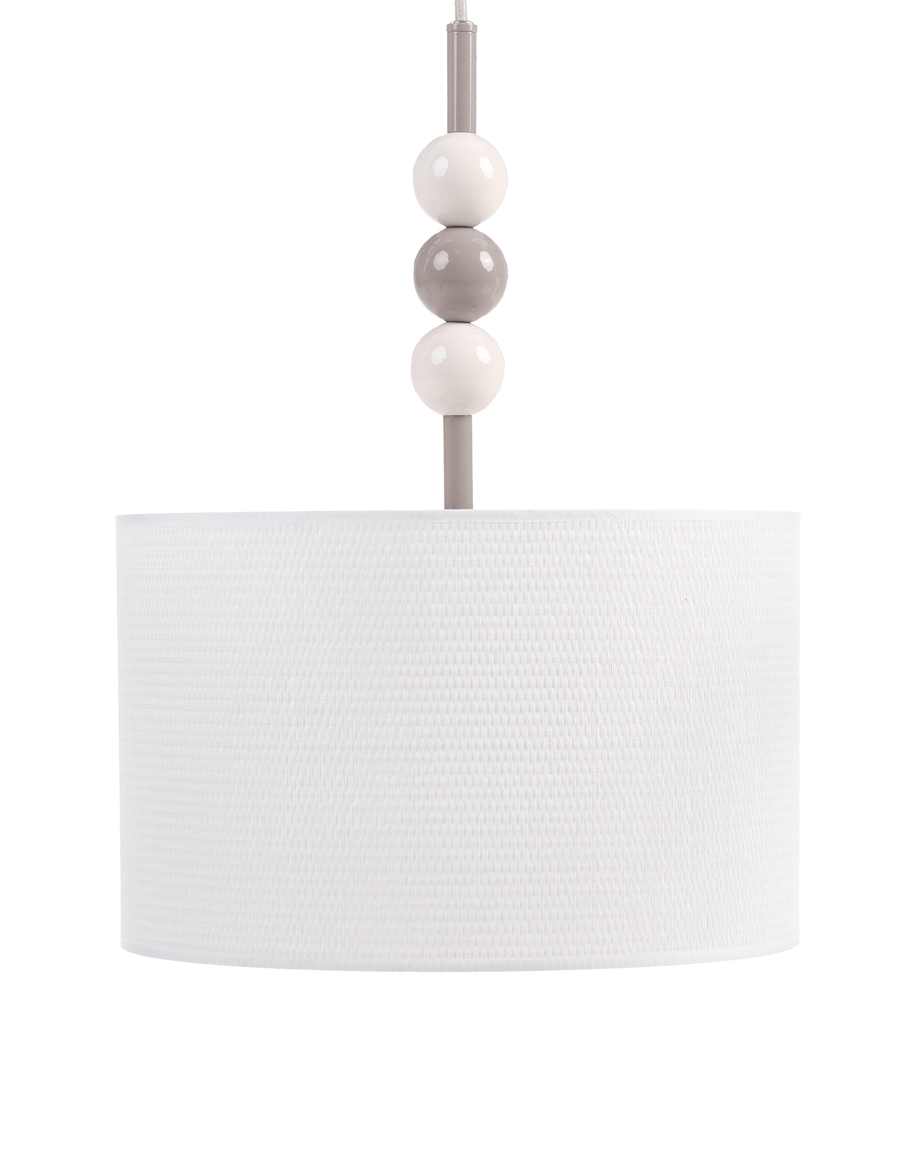 Pendant Lamp LOKY Metal White/ Beige