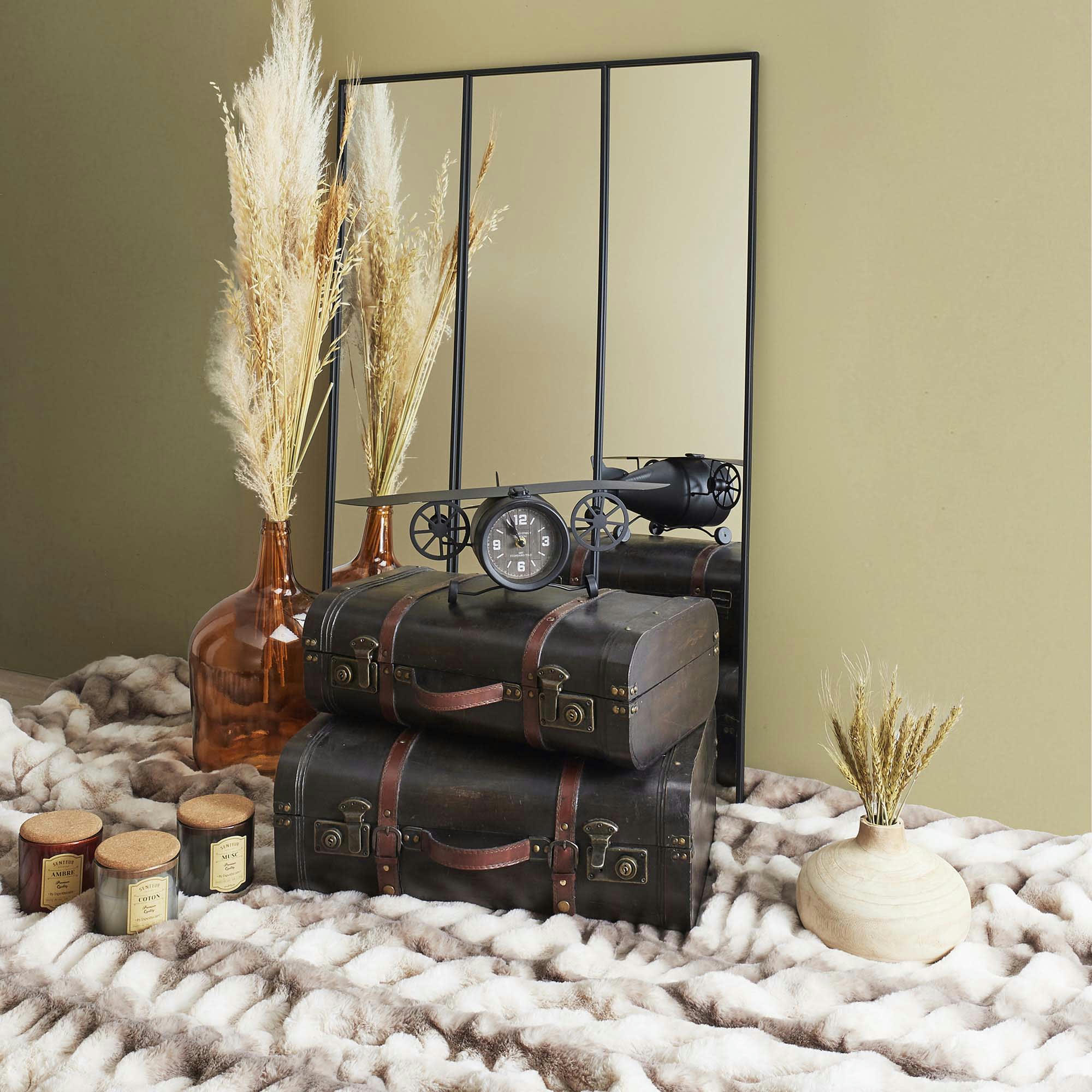 - Set de 2 malles vintages en bois arthur