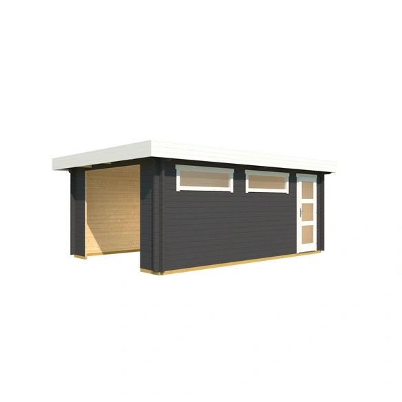 Blockgarage »Canberra«, BxT: 422,7 x 600 cm (Außenmaß), Holz