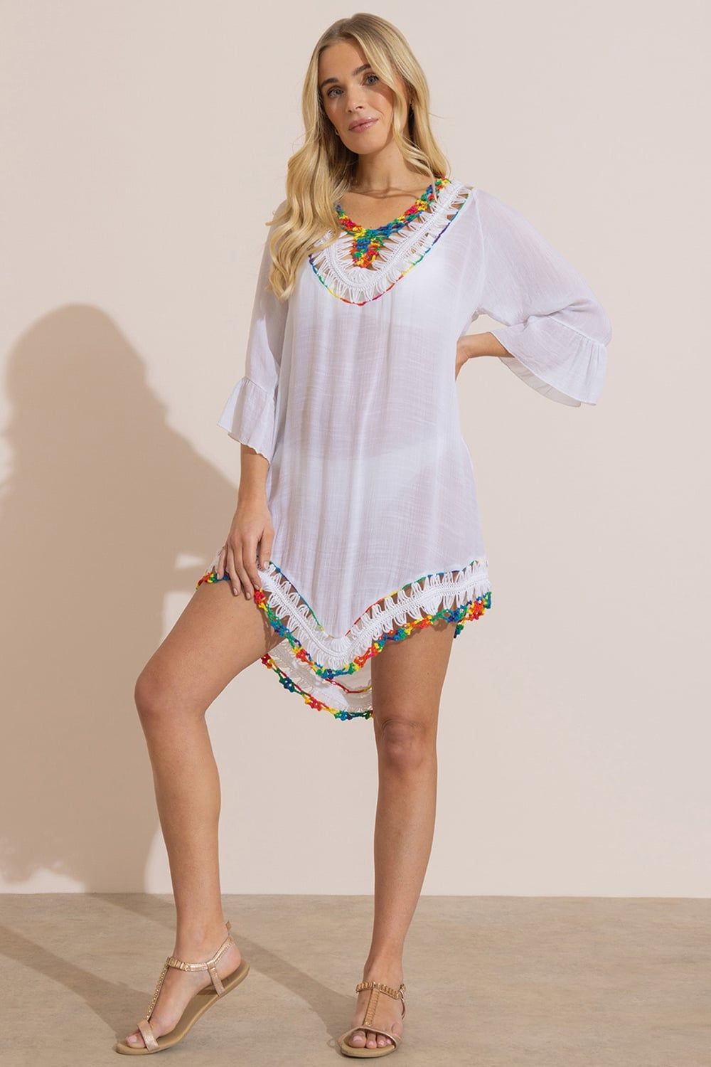 Klass. Crochet Detail Cover-Up