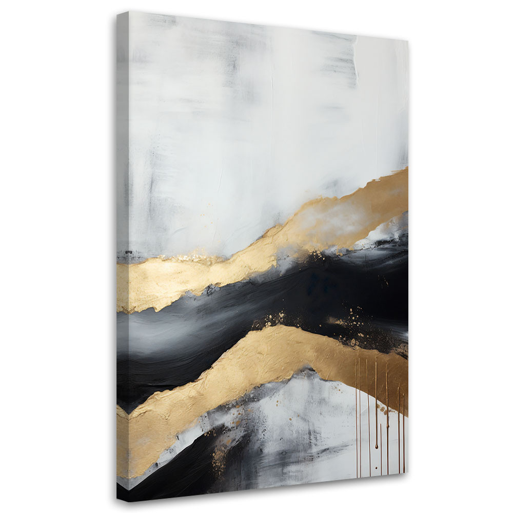 Feeby Obraz na płótnie, Złota abstrakcja 40x60