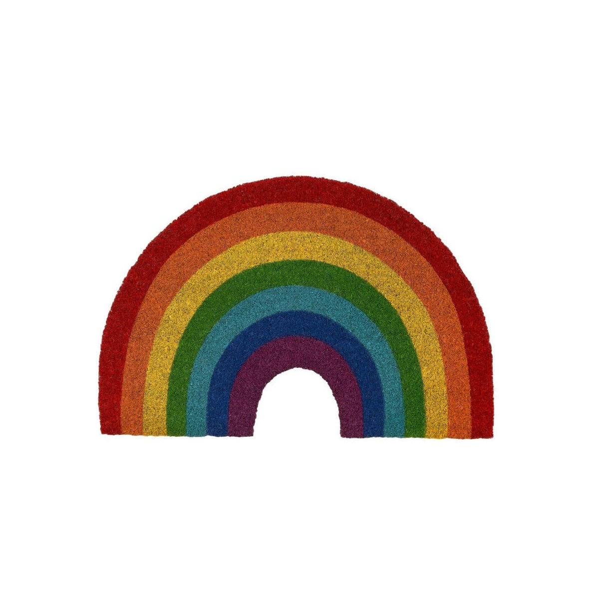 - Paillasson coco multicolore arc-en-ciel 60x40x1,5cm