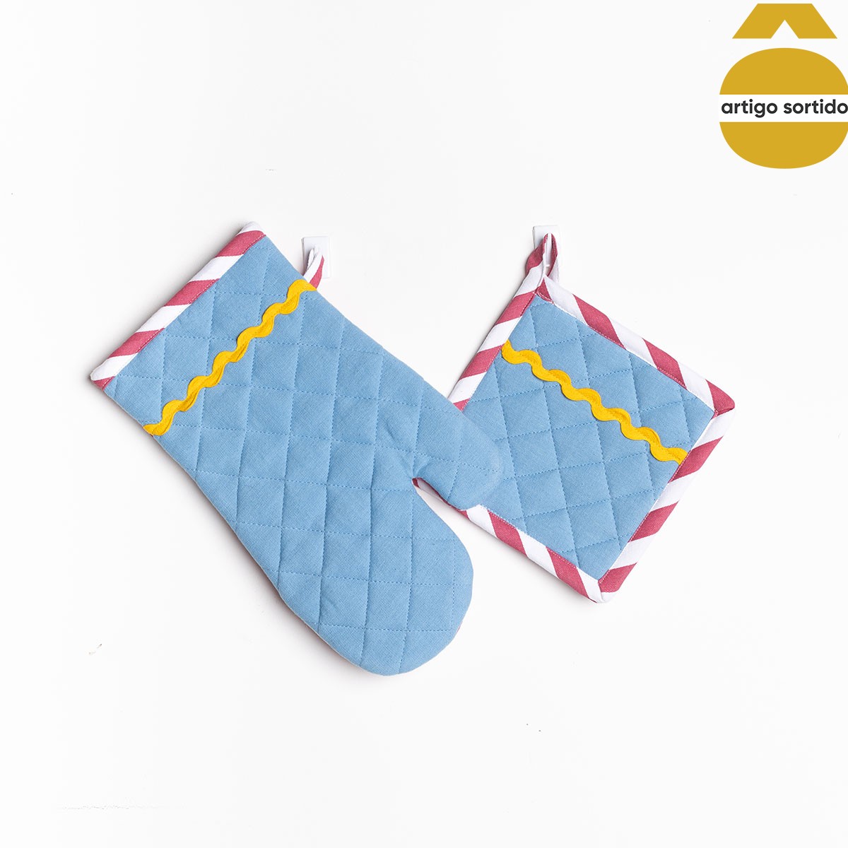 Conjunto de pega e luva de cozinha MALAKITE