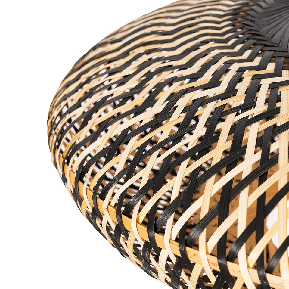 Qazqa hanglamp ostrava zwart e27