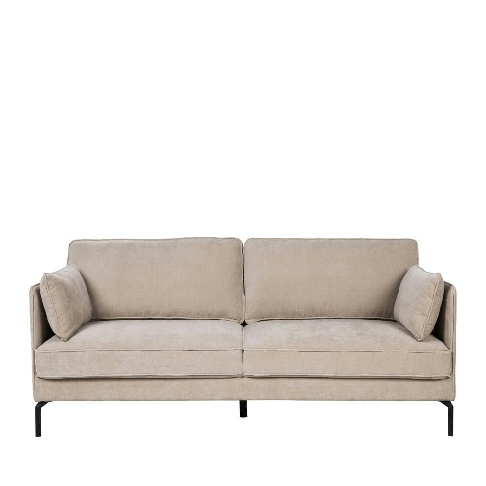 SOMERDALE - Canapé 3 places en tissu beige