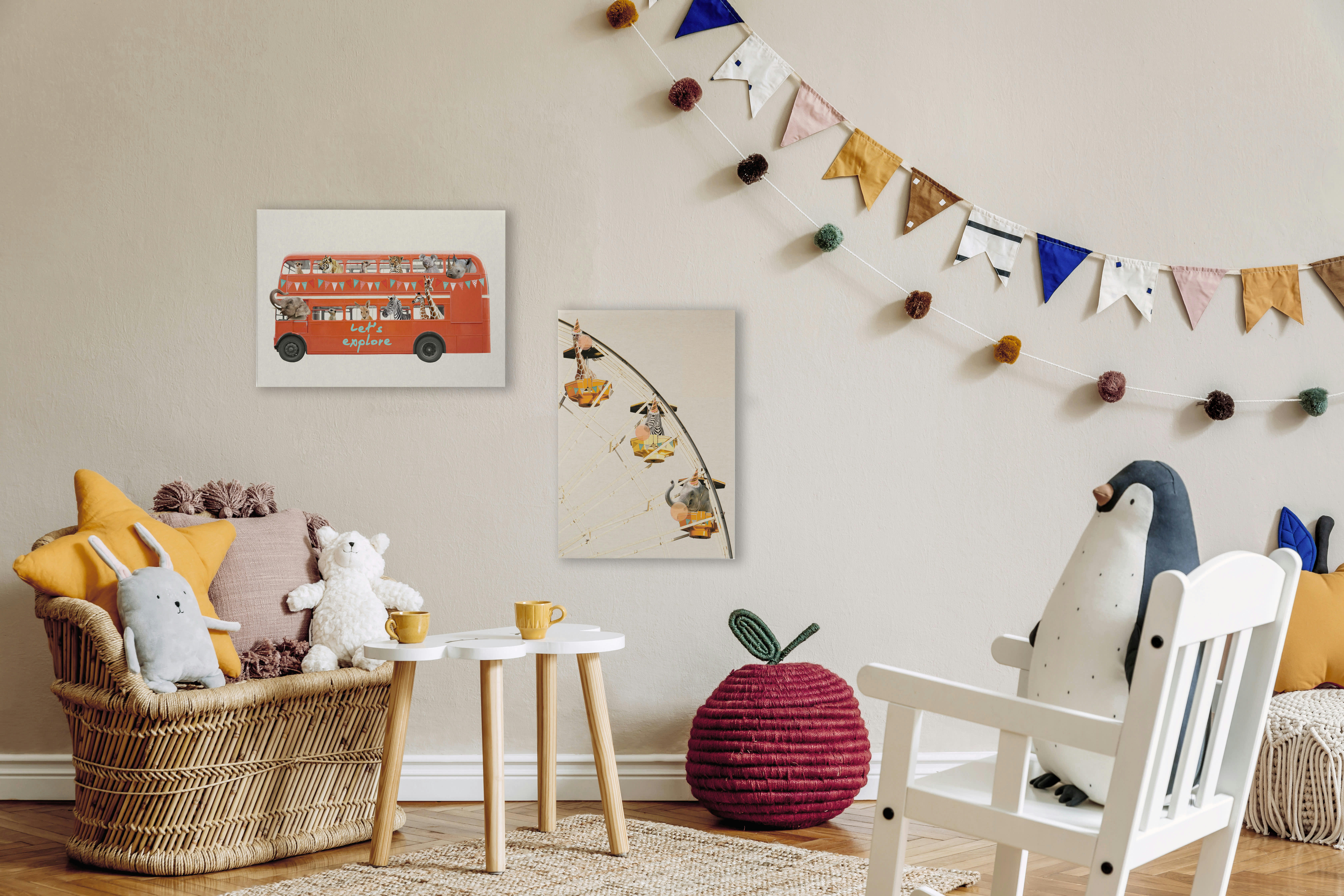 NORIA - Peinture sur toile 60x40 Imprimé Noria